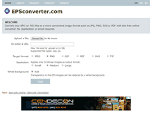 Tablet Screenshot of epsconverter.com